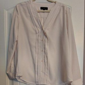 Lightly Used Dusty Pink Silky Banana Republic Blouse Size Medium